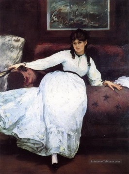 Édouard Manet œuvres - Le portrait de repos de Berthe Morisot Édouard Manet